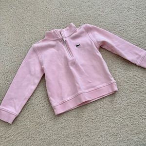 Girls vineyard vines 3T light pink quarter zip